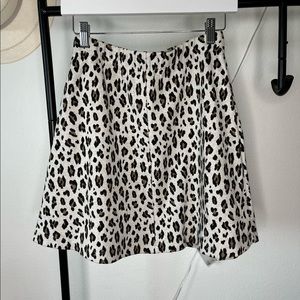 LOFT leopard skirt